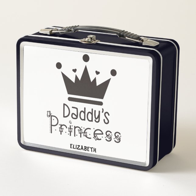 Personalized Daddy's Princess Lunch Box  (Front)