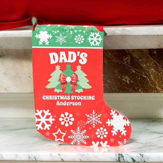 Personalized Dad's Christmas Gift Large Christmas Stocking (Creator Uploaded)