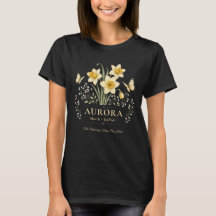 Personalized Daffodil Butterfly Birth Flower Shirt