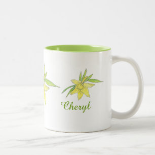 Personalized Daffodil Coffee Mug