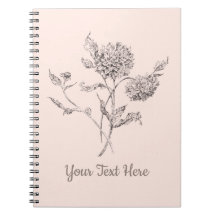 Personalized Dahlia Notebook