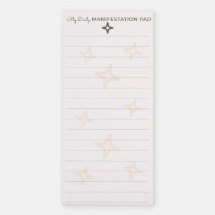 Personalized Daily Gratitude Manifestation Star Magnetic Notepad