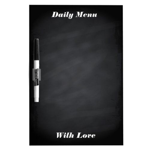 Personalized Daily Menu Blackboard Chalk Kitchen