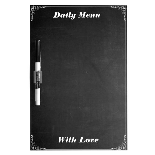Personalized Daily Menu Blackboard Chalk Kitchen
