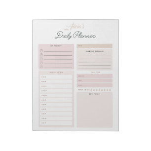 Personalized Daily Planner Notepad