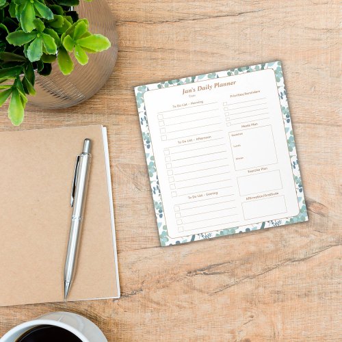 Personalized Daily Planner Notepad