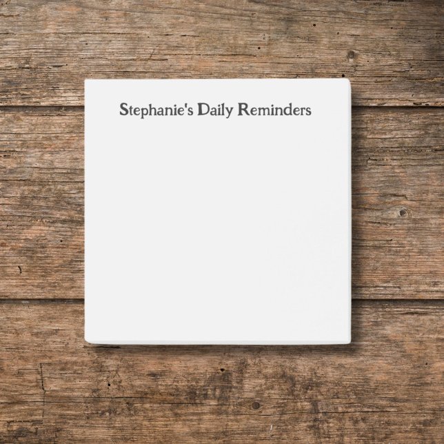 Personalized Daily Reminder Sticky Post-it Notes (Creator Uploaded)