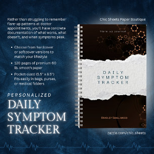 Personalized Daily Symptom Tracker / Flare Up Log Notebook