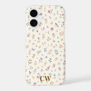 Personalized Dainty Wildflower iPhone 17 Case