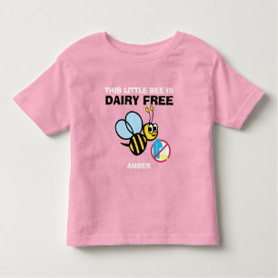 Personalized Dairy Free Bumble Bee Alert Shirt