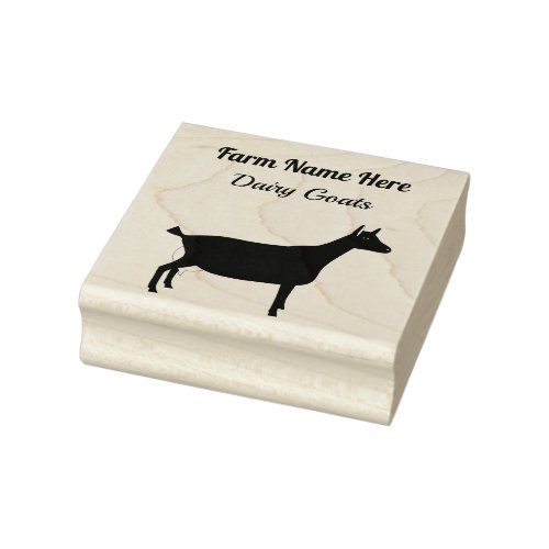 Personalized Dairy Goat Farm Rubber Stamp