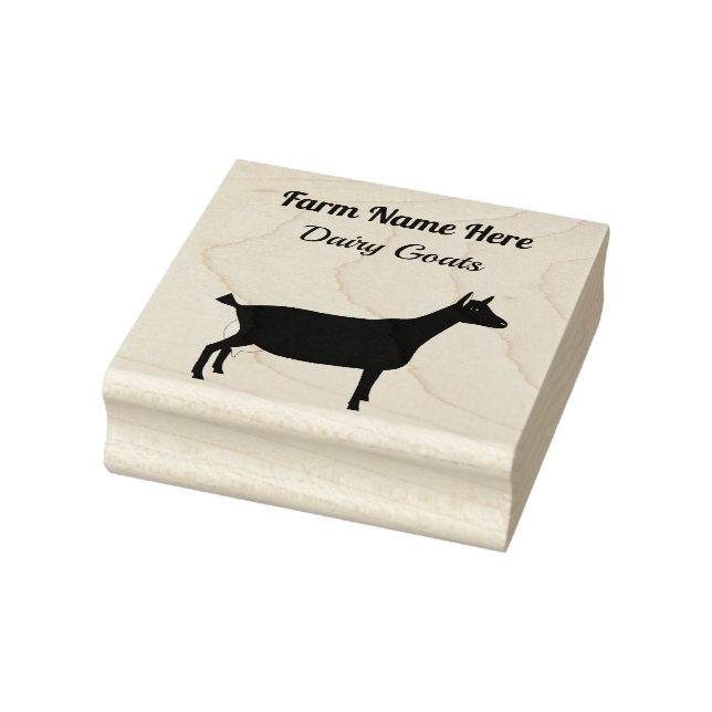 Personalized Dairy Goat Farm Rubber Stamp (Stamp)