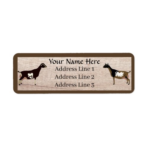 Personalized Dairy Goat Herd Return Address Label