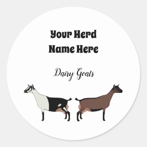 Personalized Dairy Goat Sticker