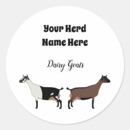 Personalized Dairy Goat Sticker