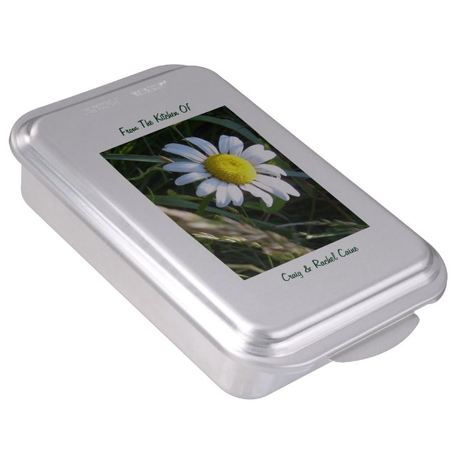 Personalized Daisy Cake Pan (Side)