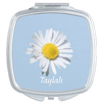 Personalized Daisy Compact in Placid Blue