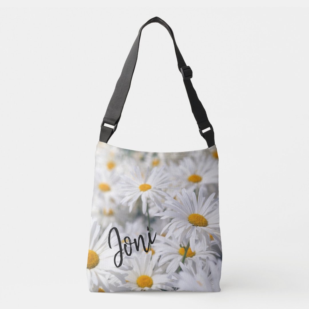 Personalized Daisy Crossbody Bag | Zazzle