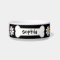 Personalized Daisy Dog Bowl with Black Background