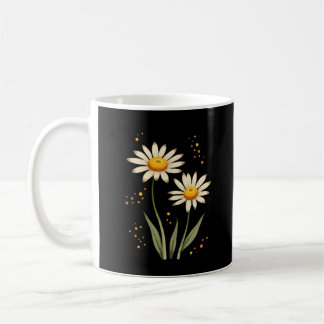 Personalized Daisy Flower Coffee Mug