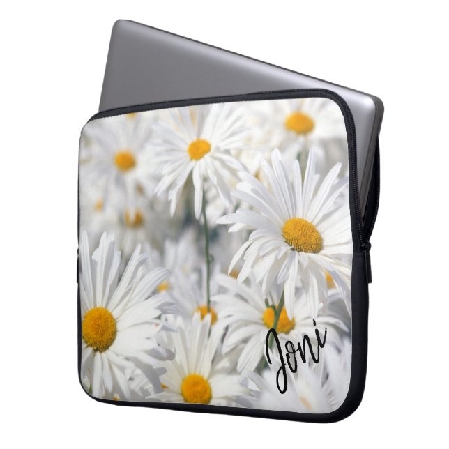 Personalized Daisy Laptop Sleeve (Front Left)