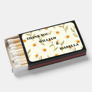 Personalized Daisy Matchboxes