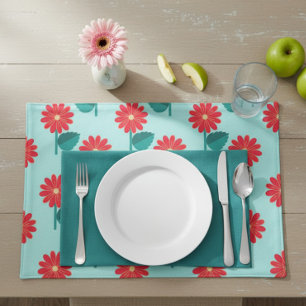 Personalized Daisy Pattern Cloth Placemat