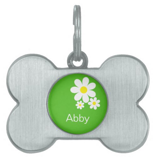 Personalized Daisy Pet Tag