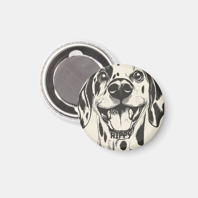 Personalized Dalmatian Dog Magnet (Front/Back)