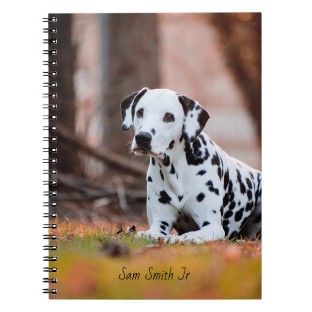 Personalized// Dalmatian Dog Notebook (Front)
