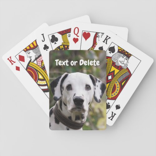 Personalized Dalmatian Dog Poker Cards