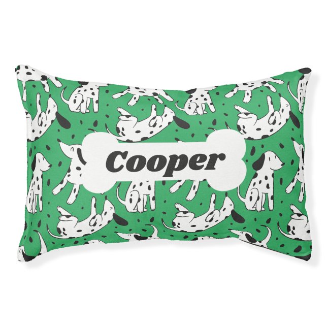Personalized Dalmatian Pattern Dog Lover Custom Pet Bed (Front)