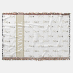 Personalized Dalmatian Throw Blanket