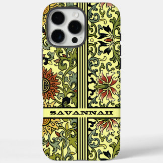 Personalized Damask iPhone Cover-You Choose Color 16 Pro Max Case