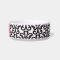 Personalized damask pink dog bone pet food bowl
