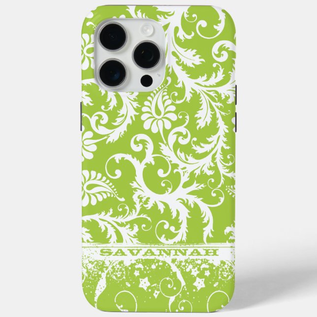 Personalized Damask You Choose Color Case-Mate iPhone Case (Back)