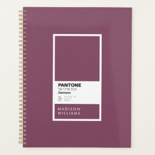 Personalized Damson Purple Notebook Custom Name