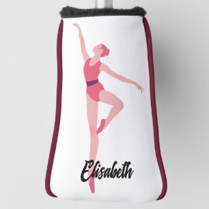Personalized Dance Ballerina Golf Elegant Ballet Golf Head Cover