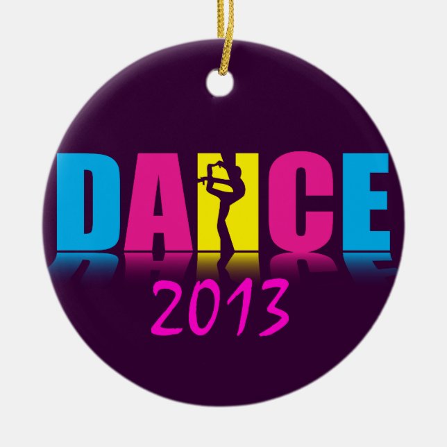 Personalized Dance Dancer Ceramic Ornament (Front)