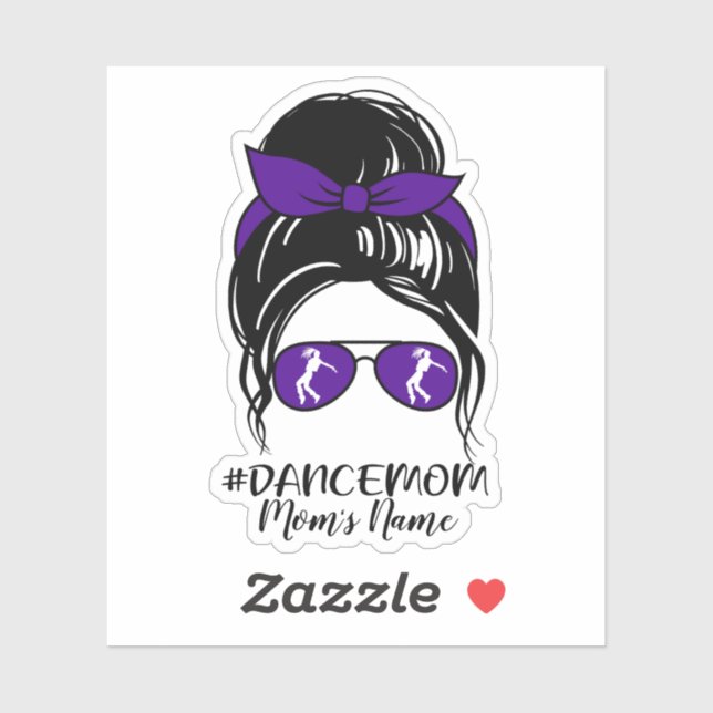 Personalized Dance Mom Sticker (Sheet)
