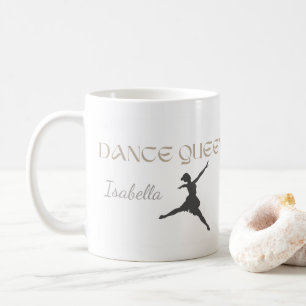 Personalized Dance Queen, Gift or Her, Ballet Coffee Mug