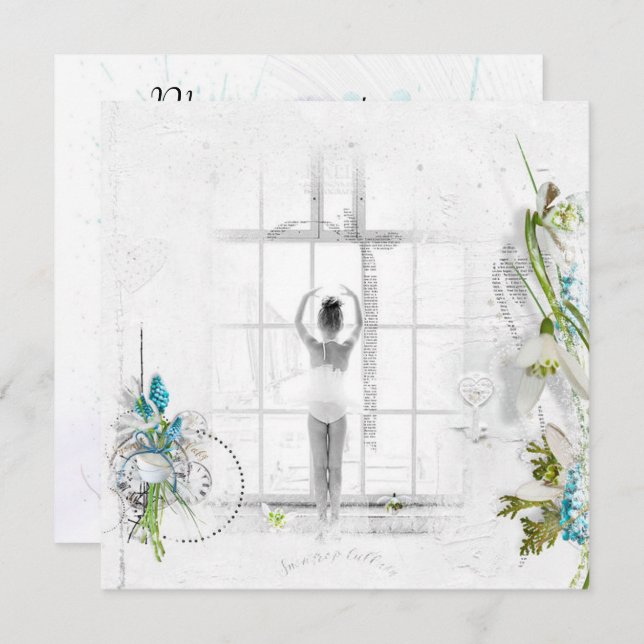 Personalized Dance Recital Invitations (Front/Back)