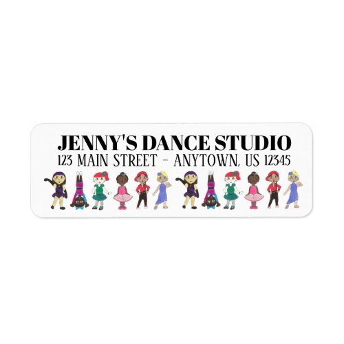 Personalized Dance School Studio Teacher Jazz Tap Label