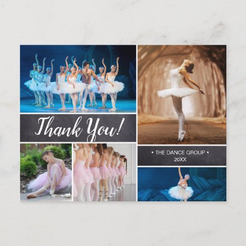 Personalized Dance Sponsor Thank You Postcard