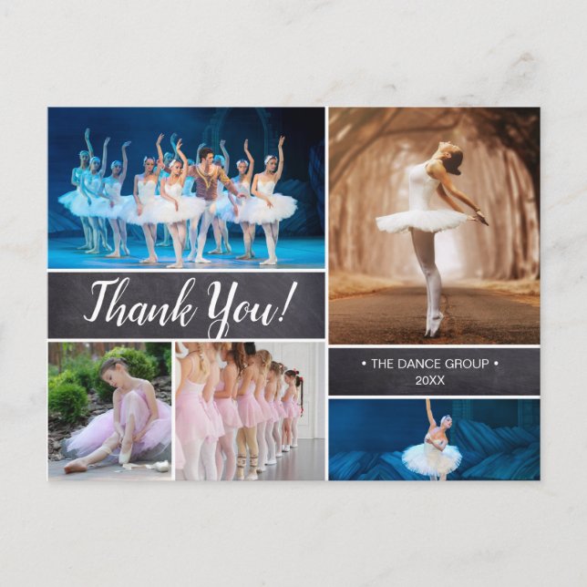 Personalized, Dance Sponsor Thank You Postcard (Front)