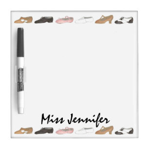 Personalized Dance Studio Teacher Ballet Tap Jazz Dry-Erase Board