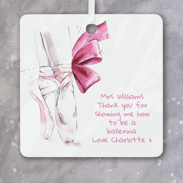 Personalized Dance Teacher Appreciation  Metal Ornament (Creator Uploaded)