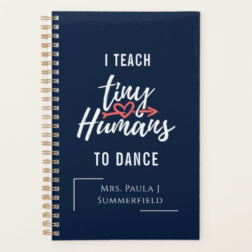 Personalized Dance Teacher Gag Planner