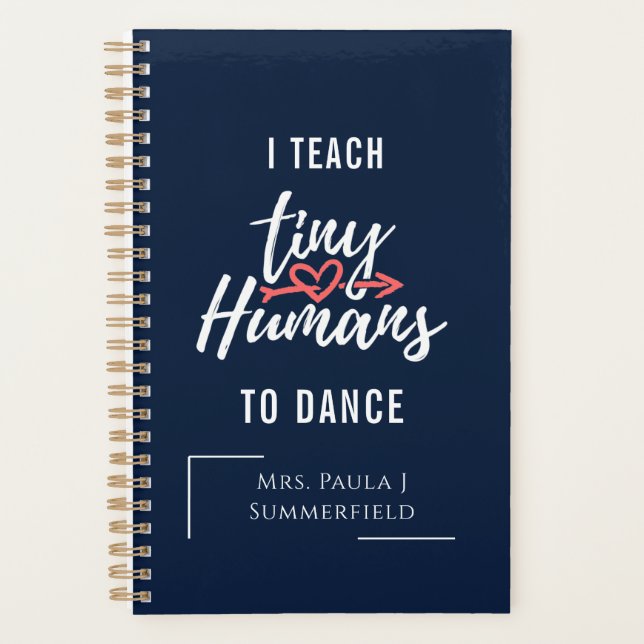 Personalized Dance Teacher Gag Planner (Front)