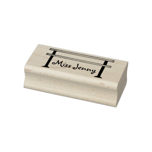 Personalized Dance Teacher Gift Ballet Barre Stamp